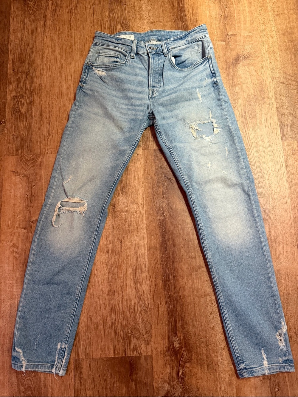 ZARA Light Blue Denim Jeans - Straight Leg